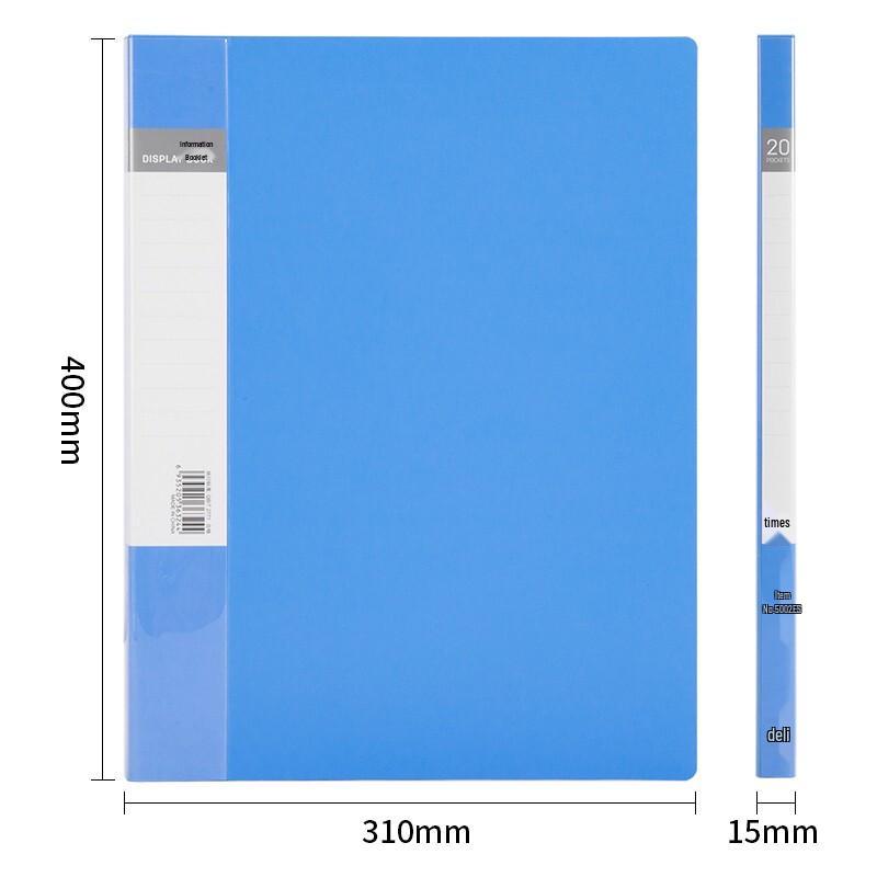 Deli A4 60-Pocket Presentation File Folder