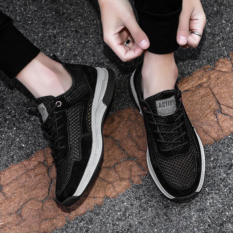 Men's Shoes New Summer Breathable Thin Mesh Sports Casual Running Climbing Hollow Mesh Soft Bottom Mesh Shoes