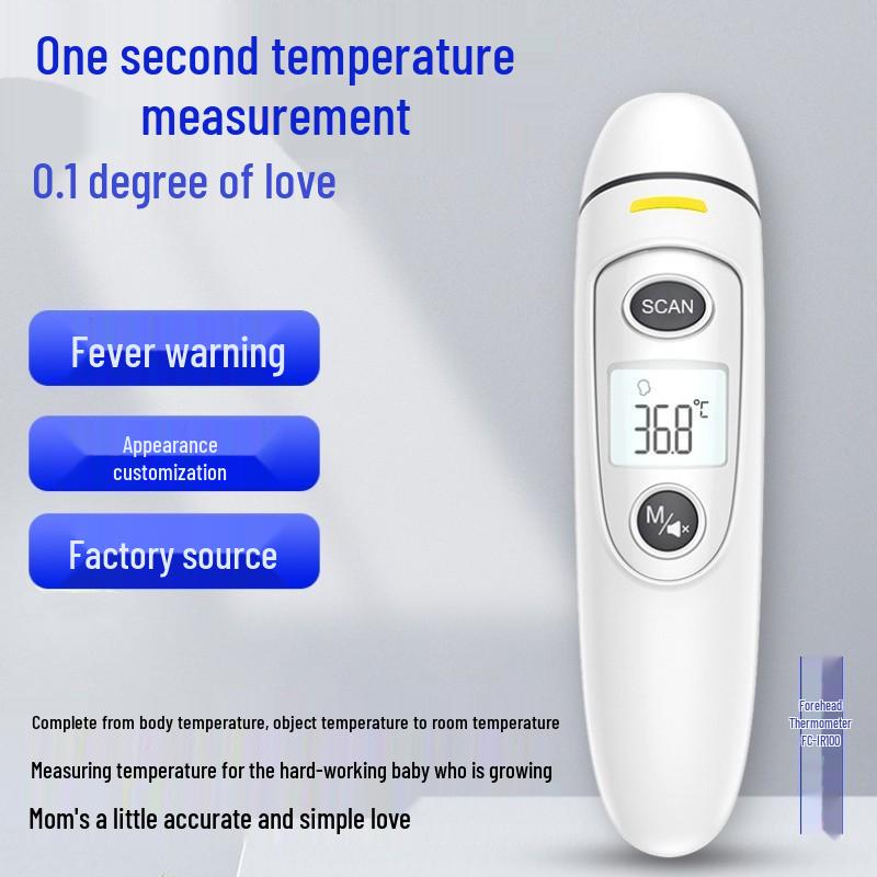 CE&FDA Approved Non-Contact Infrared Forehead & Ear Thermometer - English Version