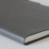 A5 size notebook cover with pen holder not (notebook included) (gray)