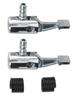 1/2Pcs Inflator Pump Adapter Connector With Spring Car Air Tire Chuck Inflator Pump Hose Adapter Valve Connector