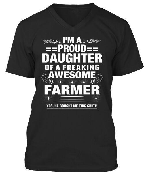 Proud Daughter Farmer T-Shirt XXXXL