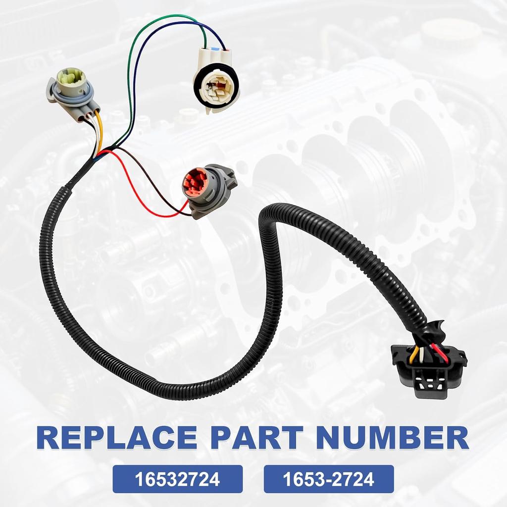 Tail Light Socket Wiring Harness Rear Right for 2005 2006 Chevrolet Silverado Suburban GMC Sierra Yukon Cadillac Escalade OE 16532724
