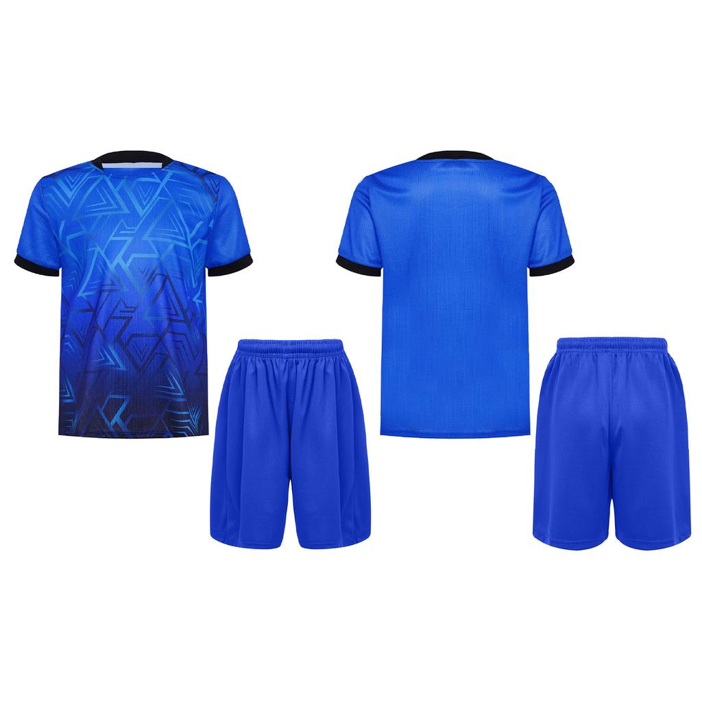 Children's Boys Sports Set 2-Piece Quick-Drying T-Shirt + Shorts Tracksuit for Jogging Football Basketball Clothing