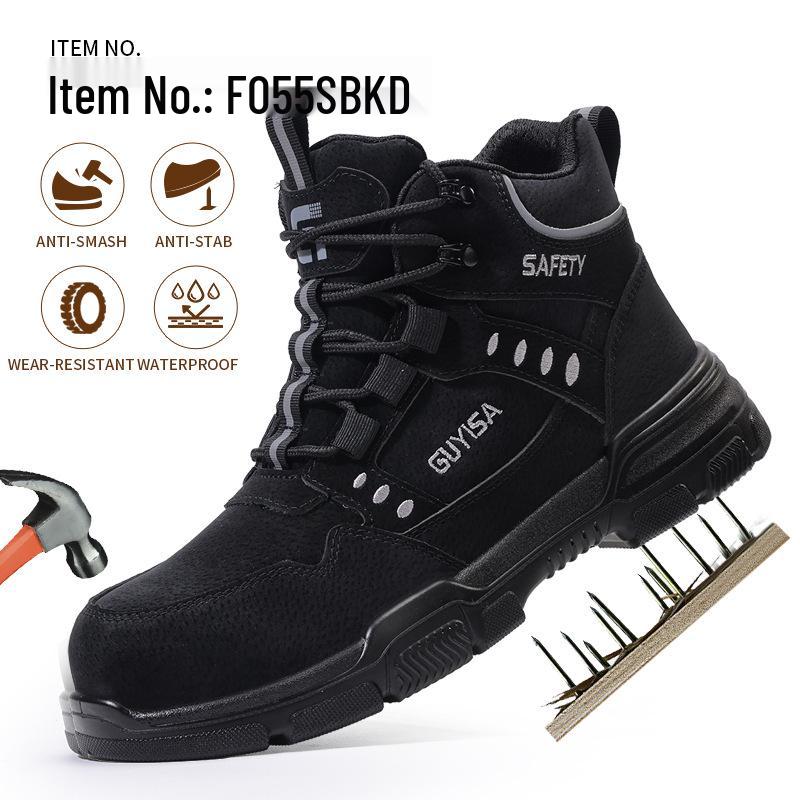 Men's 10KV Insulated Winter Safety Shoes: Anti-Smash, Anti-Puncture, Wear-Resistant, Comfortable for Long Standing