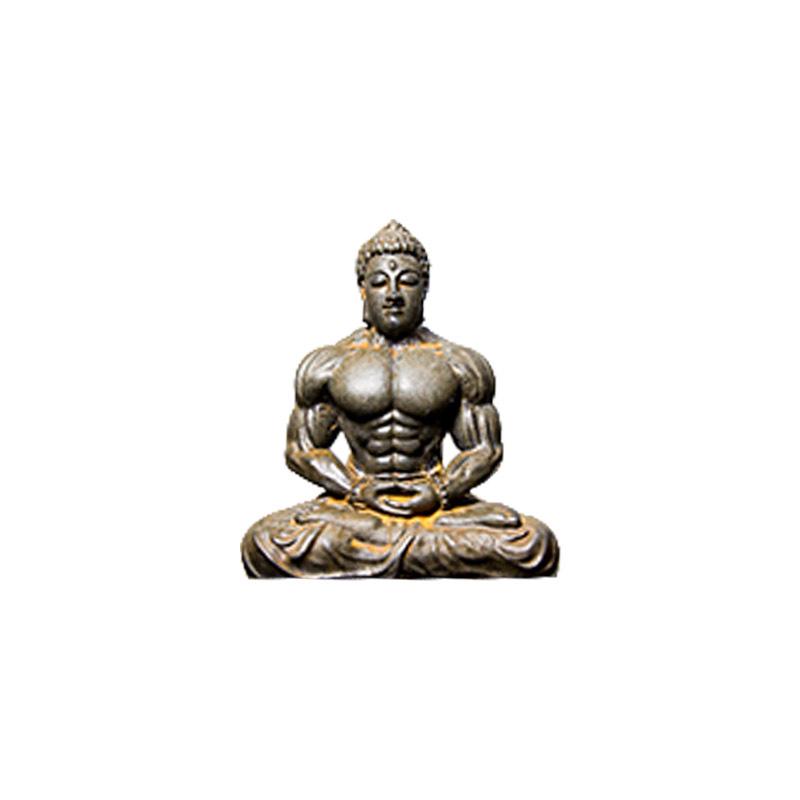 Creative Retro Chinese Buddha Statue for Home and Office Zen Decor