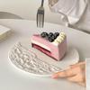 Nordic Ceramic Rock Grain Dinner Plate
