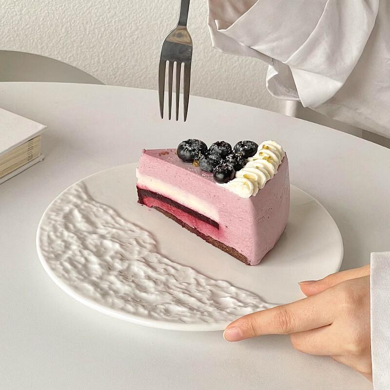 Nordic Ceramic Rock Grain Dinner Plate