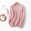 Heavy Twisted Needle Type! Lazy Round Neck Pullover Knitted Sweater Top Women's Thickened Loose 0 Wool Sweater Sweater