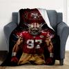 49Ers Player Throw Blanket Flannel Blanket Soft Warm Sofa Bed Camping home Decor Unique Christmas Gift C10226