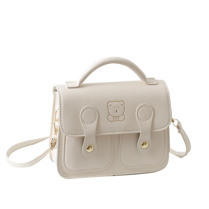 Fashion Portable Cambridge Bag New Simple Design Sense Small Square Bag Niche Texture Versatile Shoulder Messenger Bag Commute