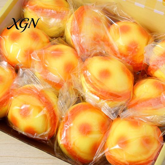 TPR Stress Toy Simulation Egg Tart Squeeze Slow Rising Ball Decompression Realistic Food Fidget Sensory Relief