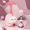 Tier-Luftbetriebenes Ballonauto-Spielzeug mit Pumpe Cartoon-Schwein Ente Robbe Ballonauto-Werfer Pädagogisch Kleinkinder Jungen Mädchen Fahrzeugspielzeug