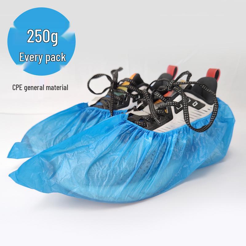 Thickened Non-Woven Disposable Shoe Covers - Extra Large, Full Elastic Fit for Adults and Children
