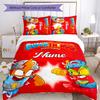 3pcs Custom Name SuperZings Bedding Set Duvet Cover Closure Includes 1 Duvet Cover & 2 Pillowcases for All Seasons Bedroom Decor
