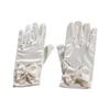 Bowknot Gloves for Ceremony School Boys and Girls Bowknot Elastic Gloves for Dress Etiquette Gloves Stage Performances