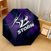 Melbourne Storm Print Auto 8?Ribs Folding Umbrella Wind Resistant Lightweight Automatic Umbrella For Daily Travel