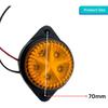 APSMOTIV 10PCS Led Marker Lights 24V Trailer Amber Chicken Lights for freightliner cargo Marker lights Universal Fit