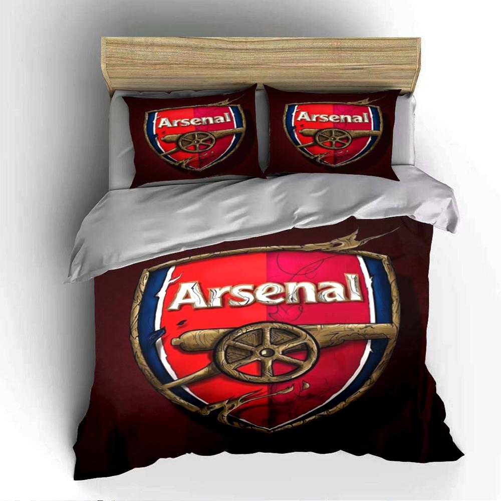 Arsenal Logo Bedding Set Bedding set (1 duvet cover, 2 pillowcases, duvet not included)