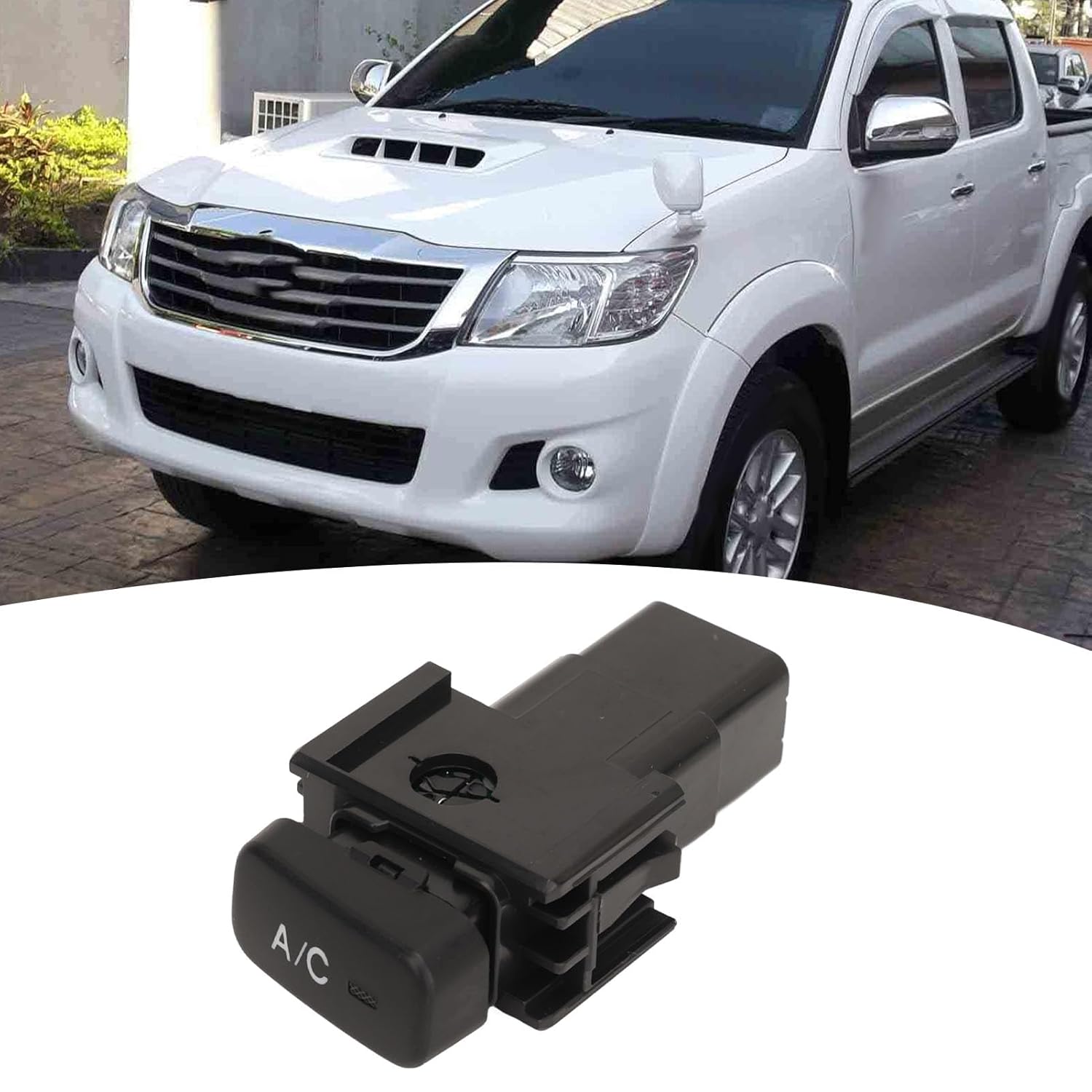 5pin AC Air Conditioner Switch 84660 0K010 Car Air Cooler Push Button Switch Replacement for Toyota Hilux Vigo 2005 to 2015
