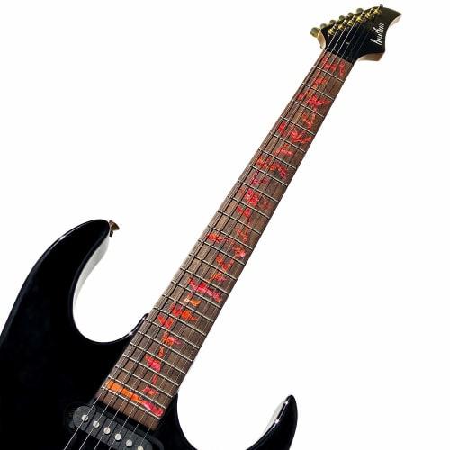 Jockomo Strom života Abalone Červený Kytarový Inlay Samolepka