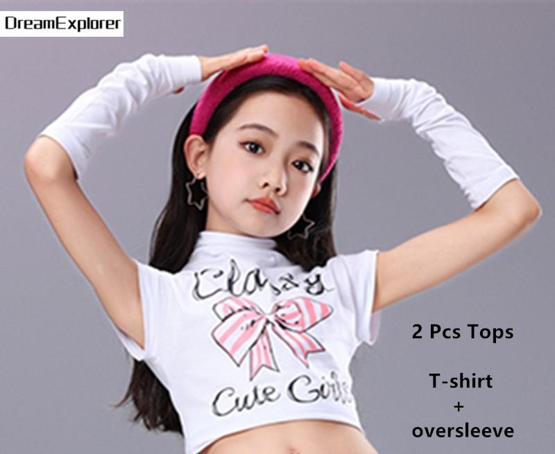 Hip Hop Mädchen Süßigkeiten Crop Top Street Dance Stufenröcke Kinder Süßes Streetwear Kind Jazz Cheerleader Kostüme Kleidung Sets