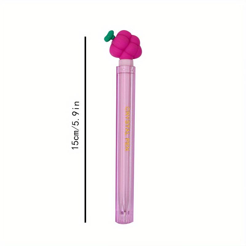 48pcs 0.5mm Soft Glue Fruit Styling Series Crystal Neutral Pen Styling Gift Pen Signature Pen Creative Stationery Back To School Season