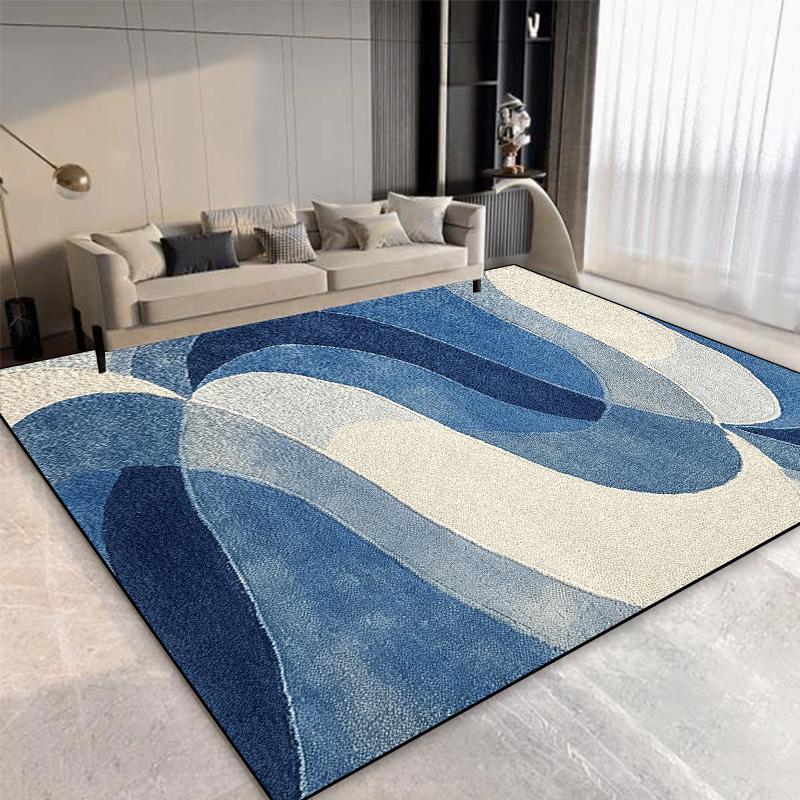 Nordic Geometric Style Carpet for Living Room Modern Decor Bedroom Bedside Washable Large Rug Study Doorway  Foldable Floor Mat
