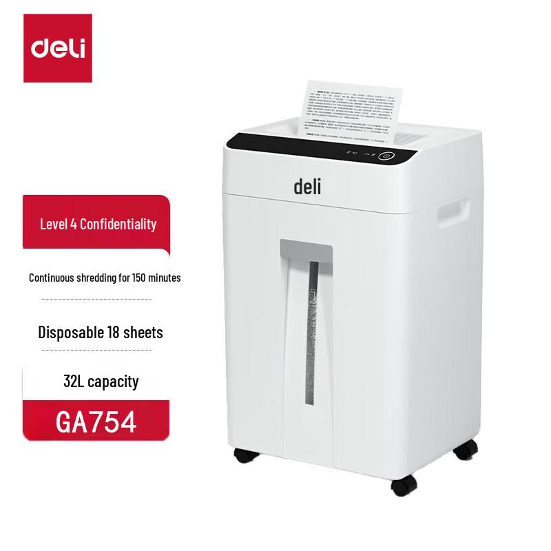 Deli Paper Shredder CN plug (adapter included)
