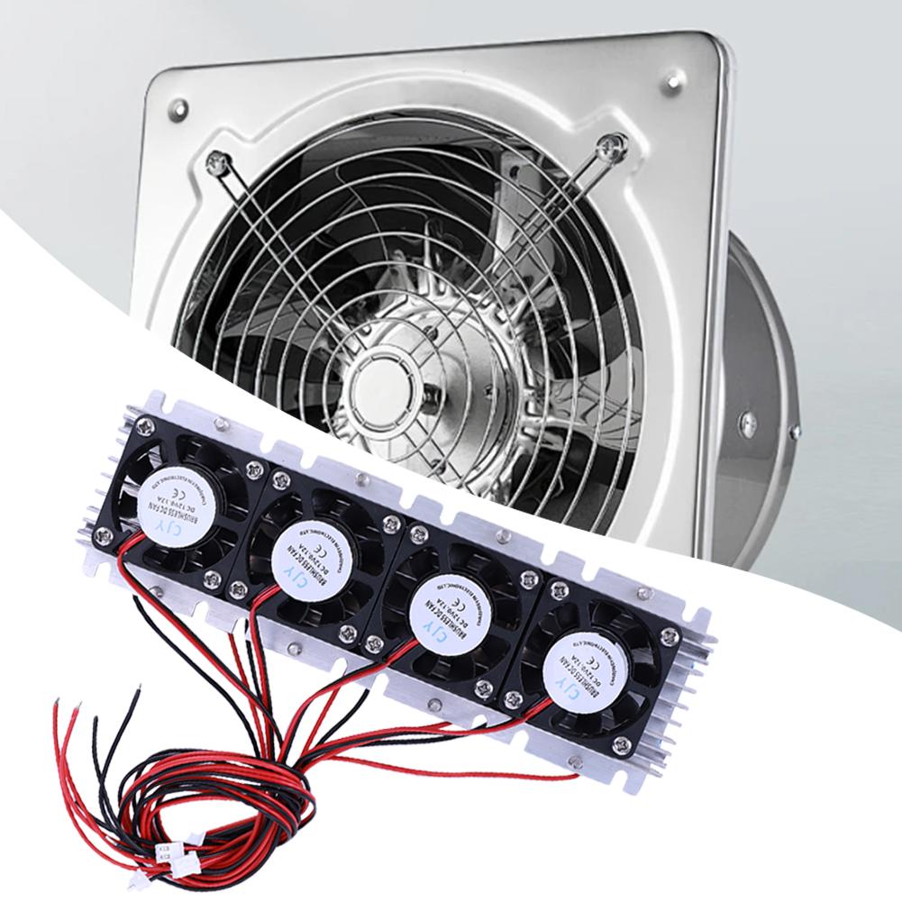 288W Thermoelectric Cooler DC 12V Air Conditioner Cooling System Semiconductor Cooling System DIY Kit for Air Conditioning Fan