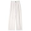 Women's Ice Silk Wide-Leg High-Waist Pants: Summer Texture, Slimming, Versatile, Casual Draped Style.