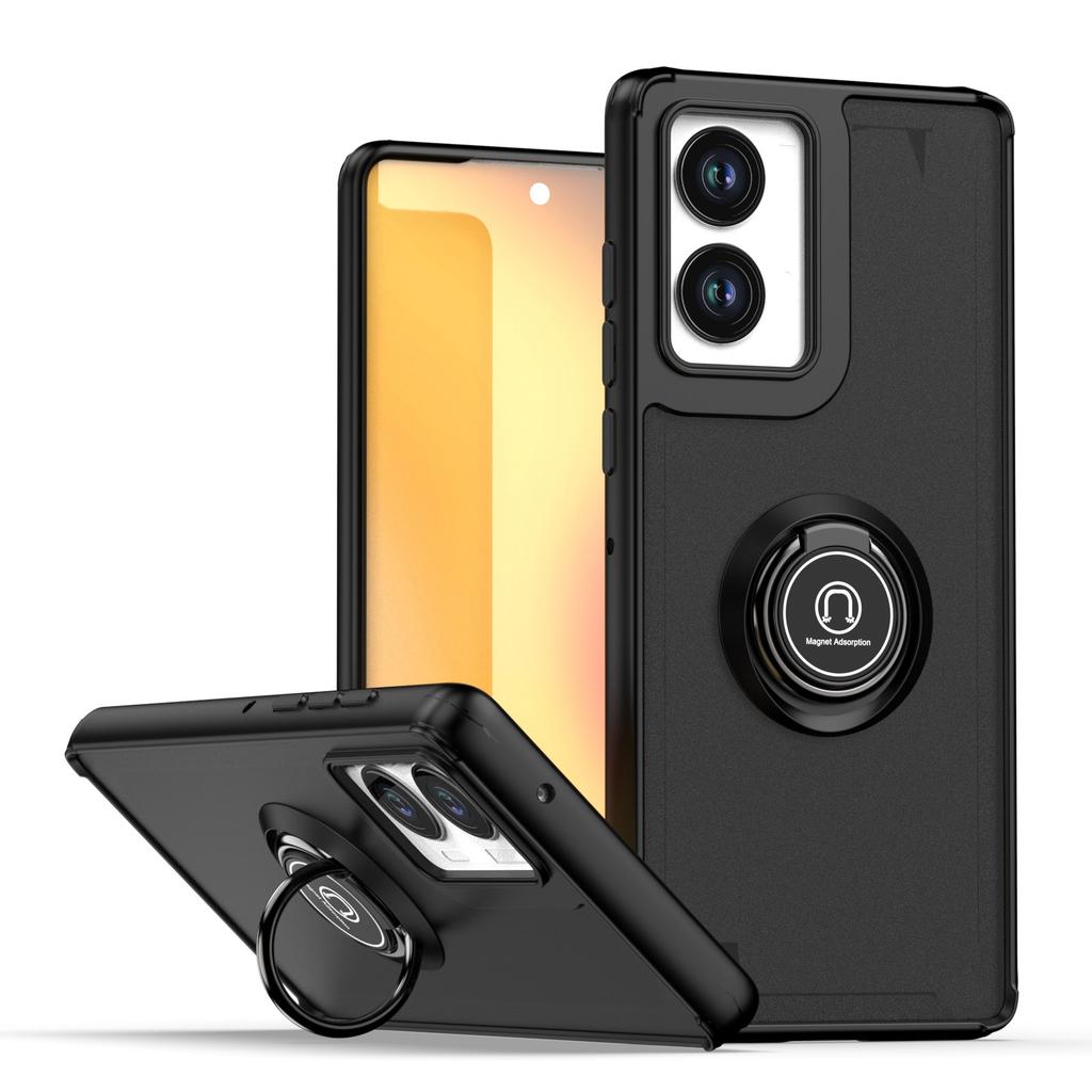 Armor Matte Case For Motorola Moto Edge 5G  Cover Ring Magnetic Holder Stand Shockproof Shell Fundas