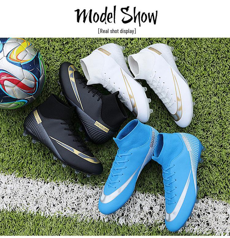 Xiyin High-Top Breathable Football Futsal Shoes with Long/Multi Studs