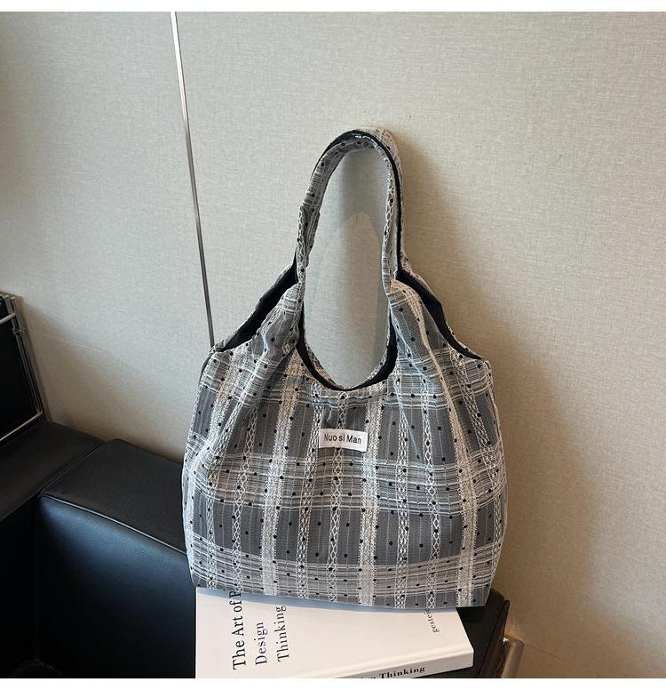 Bag Women 2025 New Lazy Wind Canvas Bag Large Capacity Shoulder Bag Portable Tote Bag