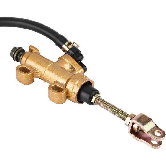 Brake Pump For Rps Minibike,Rear Brake Pump Motorbike Master Cylinder,Universal Rear Foot Brake Master Cylinder Pump with Reservoir Hydraulic Brake