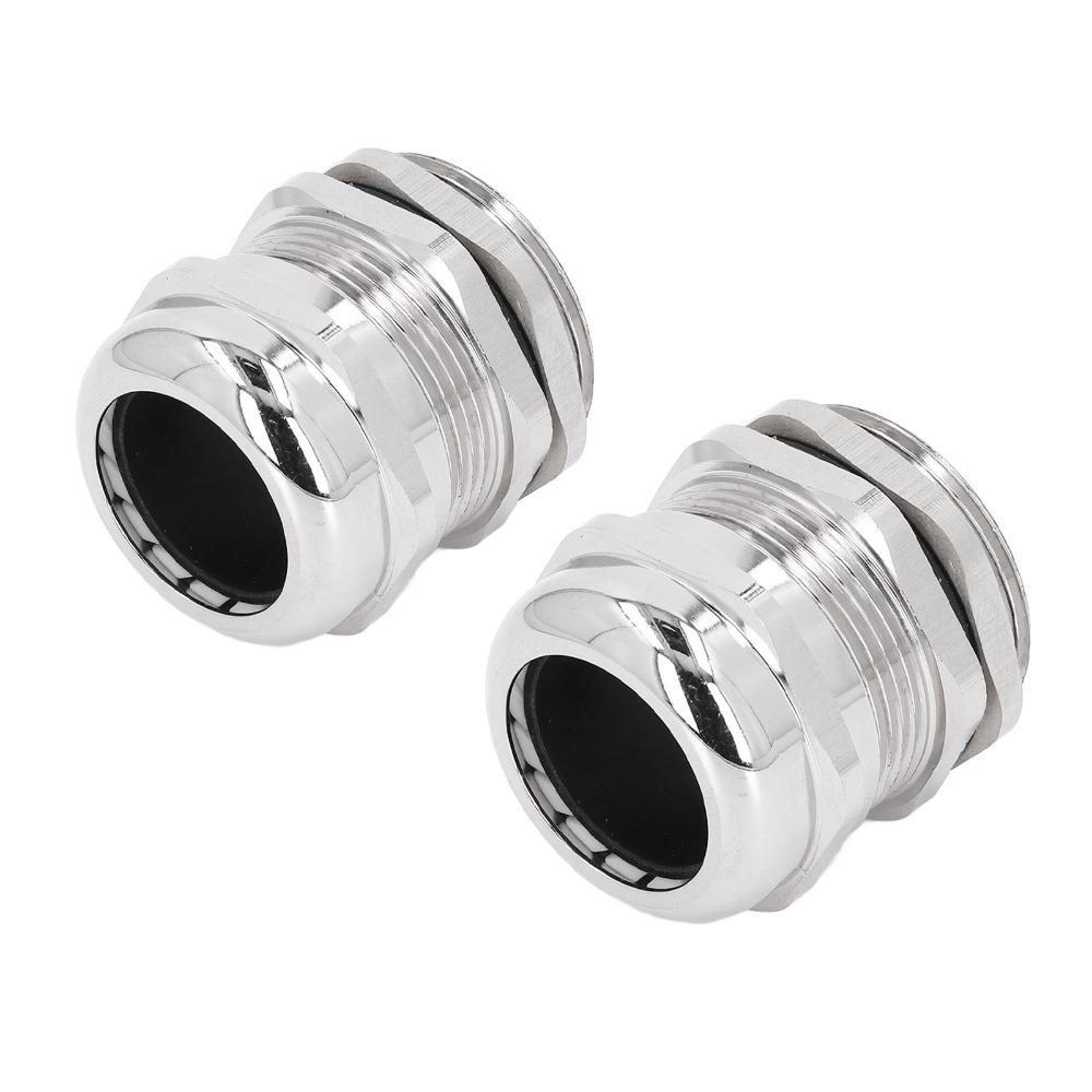 2PCS M32 Cable Gland Adjustable Design with Gaskets Waterproof Cable Gland Waterproof Cord Grip Connectors Cable Box Enclosure