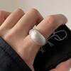 BF CLUB 925 Sterling Silver String Ring For Women Heart Jewelry Finger Open Handmade Shinning Rings Allergy For Birthday Gift
