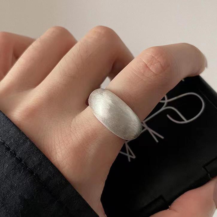 BF CLUB 925 Sterling Silver String Ring For Women Heart Jewelry Finger Open Handmade Shinning Rings Allergy For Birthday Gift