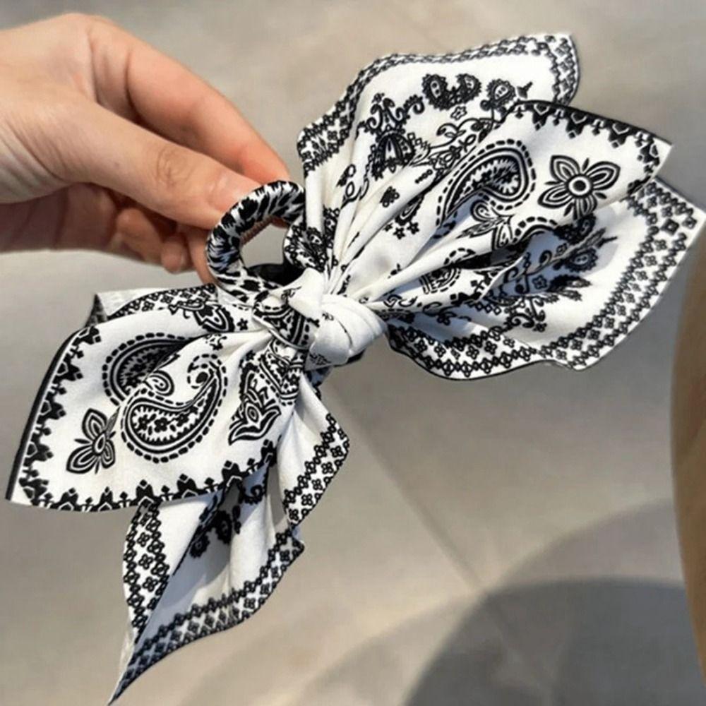 Cute Hairpin Cashew Flower Hair Clip Bowknot Bow Hair Rope Cute Bow Hair Claw  Female