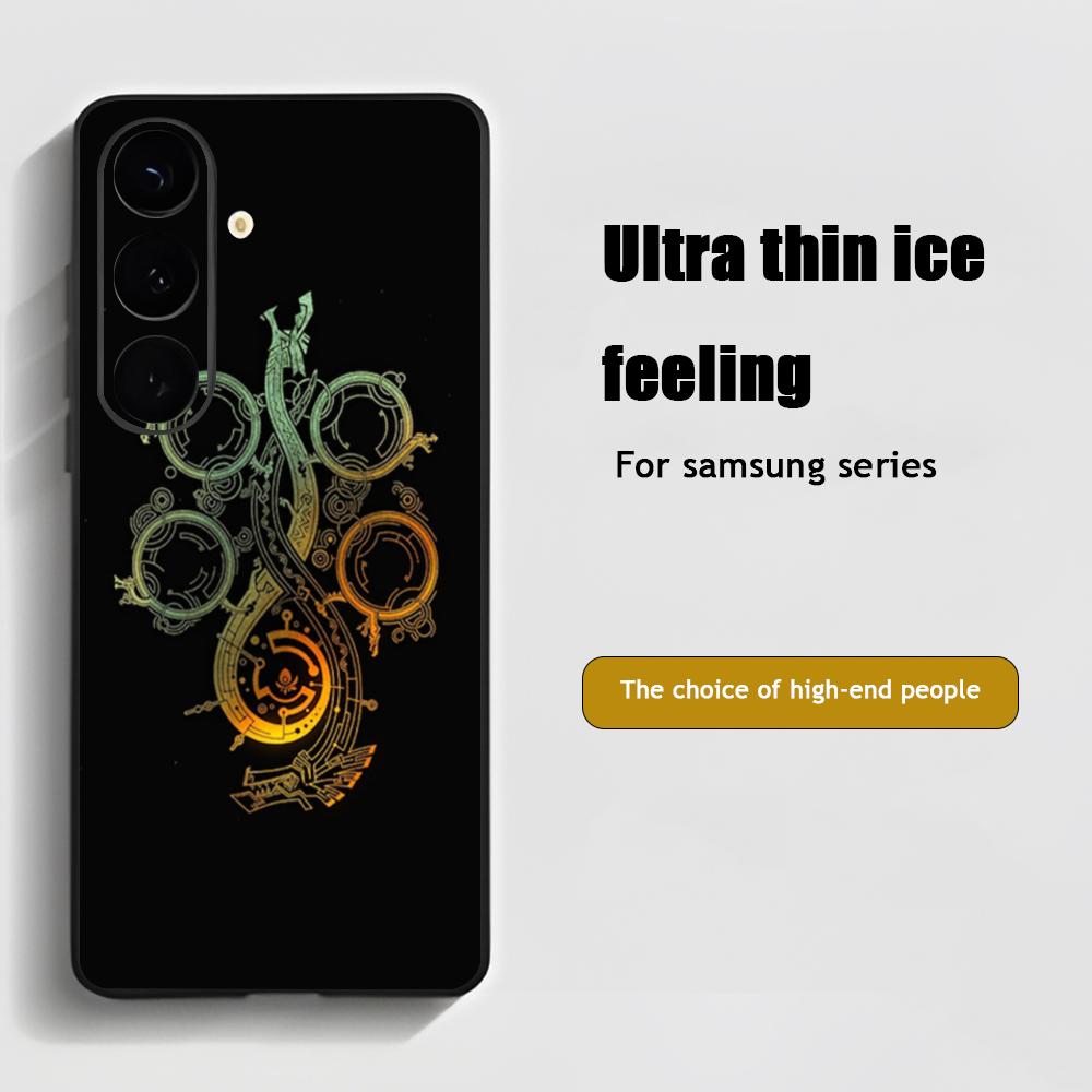 Monster Hunter Wilds Phone Case For Samsung Galaxy S25 S24 S23 S22 S21 S20 Plus Ultra Note20 Soft Black