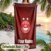 Beach Towel Aberdeen FC Print Custom Name Text Soft Towel for Swimming Pool