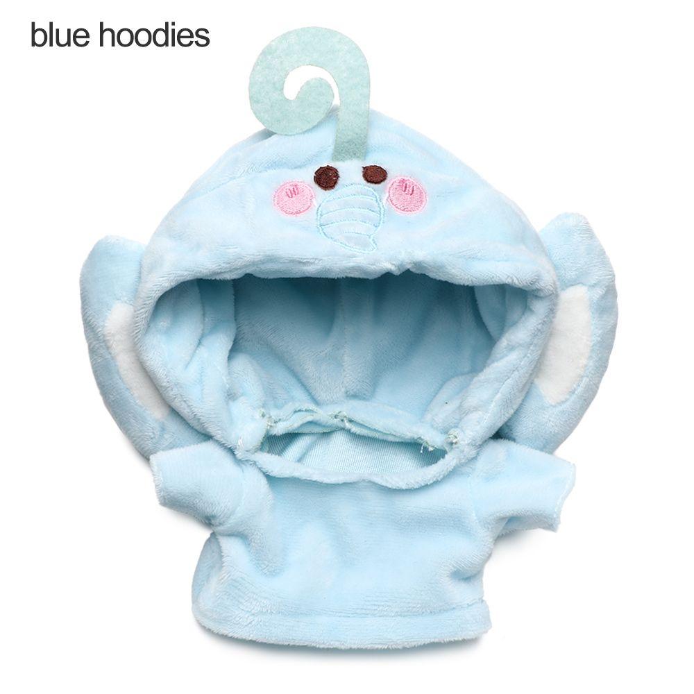 House Dolls Accessories Suspender Pants Doll Clothes Mini Animal Hoodies Cartoon Plush Shoes