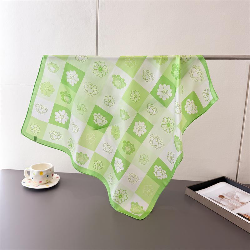 atmosphere 70 small square cloth cool animal print imitation silk scarf shawl neck scarf neck scarf scarf for women