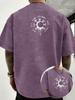 2026 Summer New Style Casual Fashion Comfortable Retro Washed Pure Cotton Unisexs TShirt Simple Pattern Print