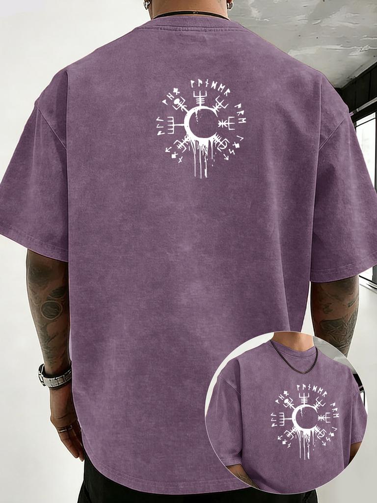 2026 Summer New Style Casual Fashion Comfortable Retro Washed Pure Cotton Unisexs TShirt Simple Pattern Print