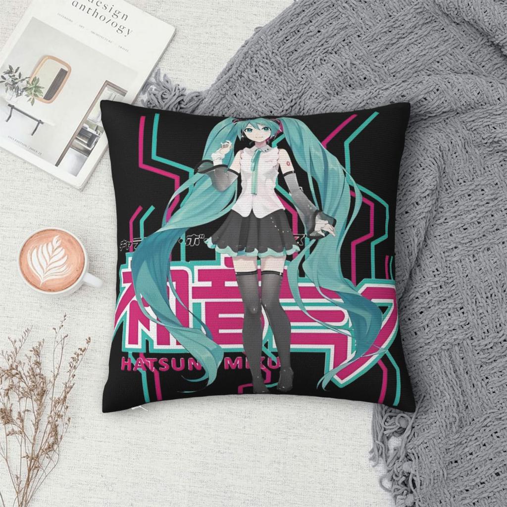 Neuer Stil Auto Hatsune Miku Dekoration Kissenbezug Füllkissenbezüge Quadratisch Mehrere Größen