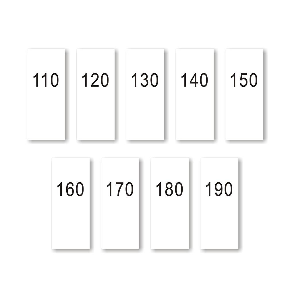 Universal Customizable Size & Care Labels for Clothing and Underwear