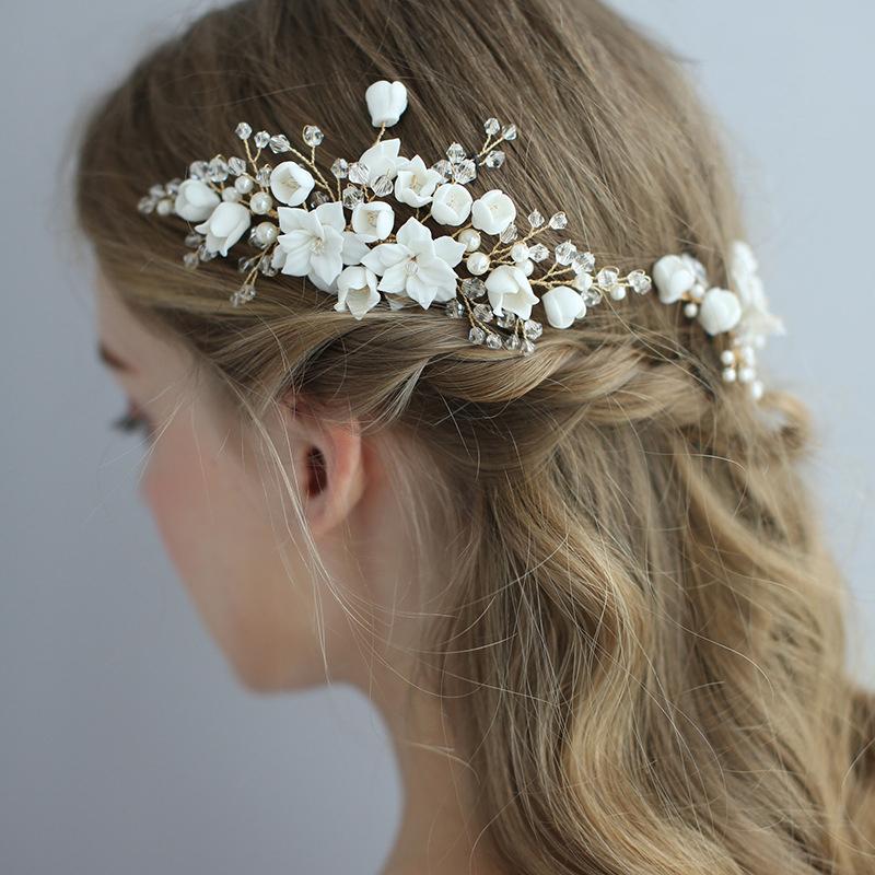 Haarschmuck für Hochzeiten, Kristall, Kopfschmuck, Blumen, Haarkamm, Kopfschmuck, Haarnadeln, Brauthaarschmuck, weibliche Diademe