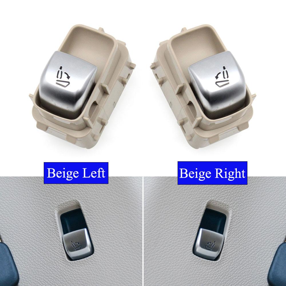 Black Beige Left Right Seat Adjustment Control Switch Button For Mercedes BENZ C GLC Class W205 W253 2015-2022