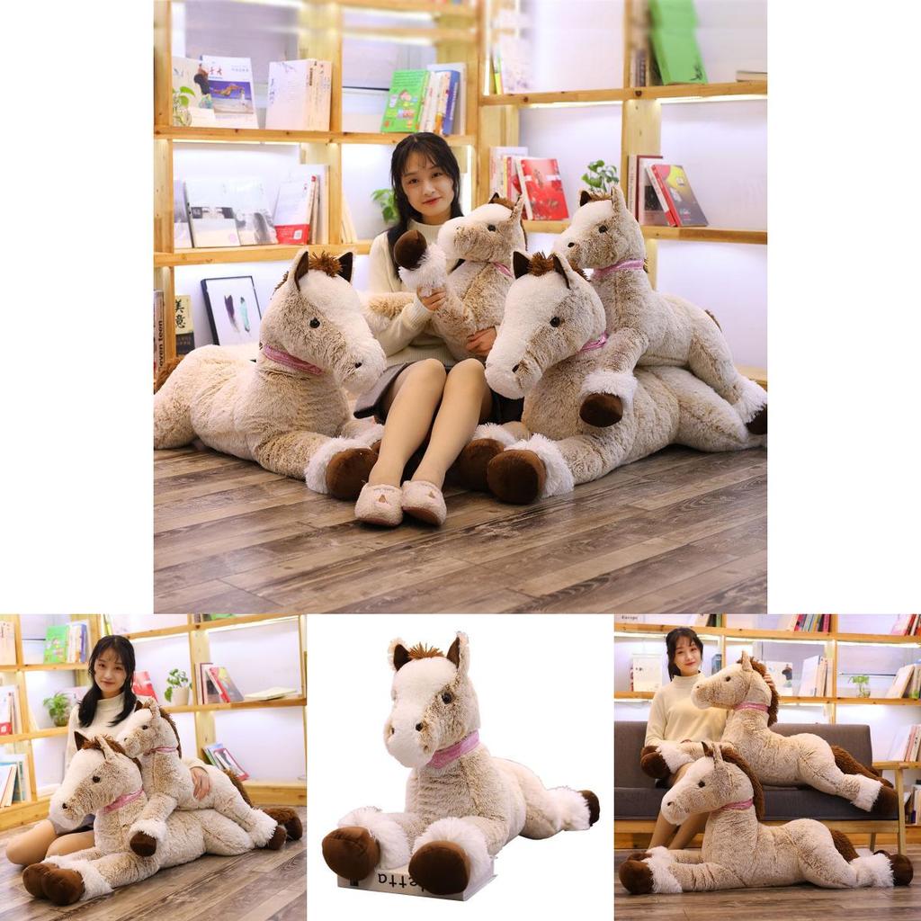 Animal Plush Toy Small Brown Horse With Short Plush Material For Kids Gift